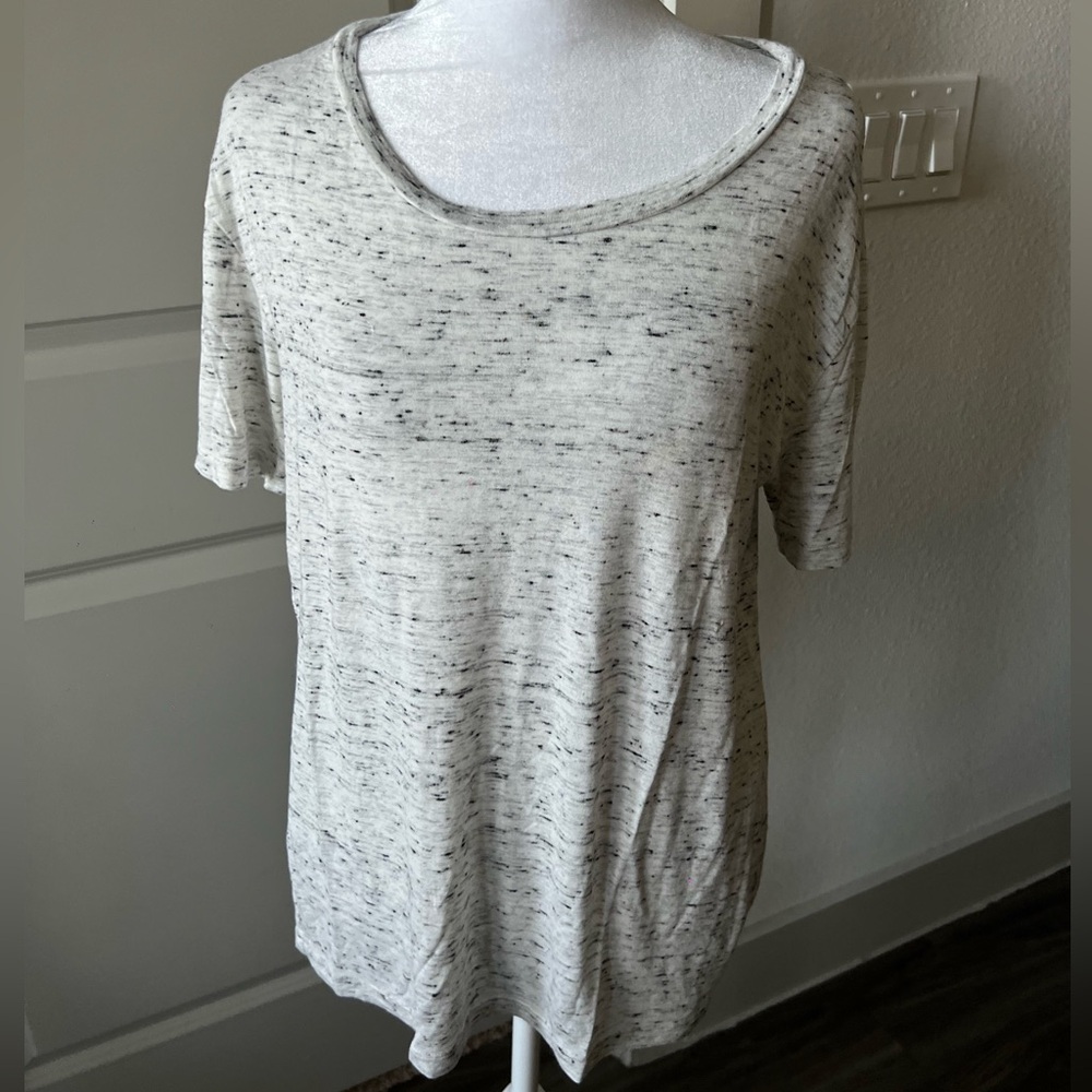 IRO Black and White Relaxed Short Sleeve Tee